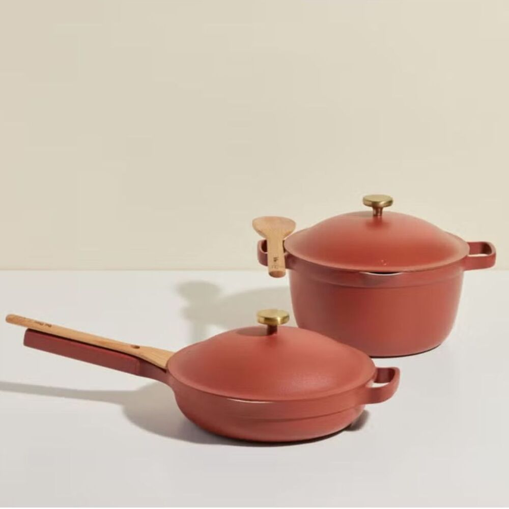 Our Place x Radhi Traditionware™ Diwali Always Pan and Perfect Pot Set in Clay - Picture 2 of 5